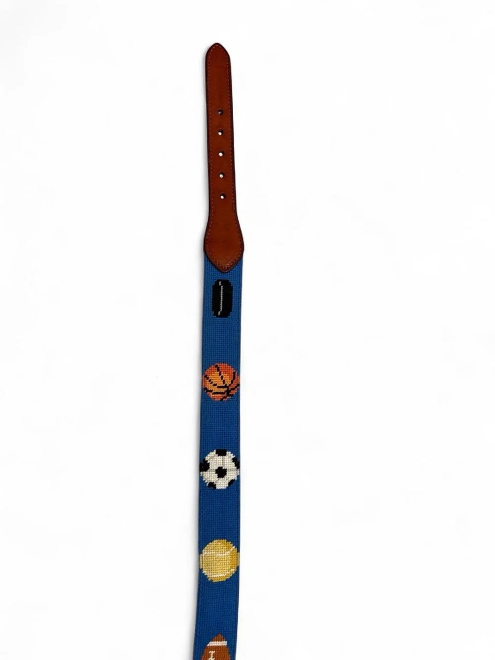 Smathers & Branson embroidered sports leather belt